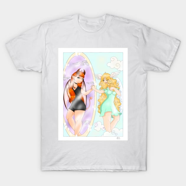 Gemini Zodiac Sign T-Shirt by XoXy24